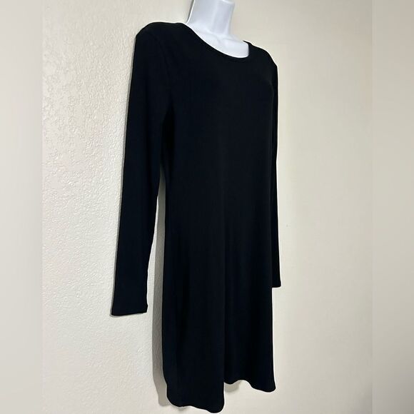 NWOT Daily PRACTICE for Anthropologie black knit midi dress size L - Picture 4 of 8